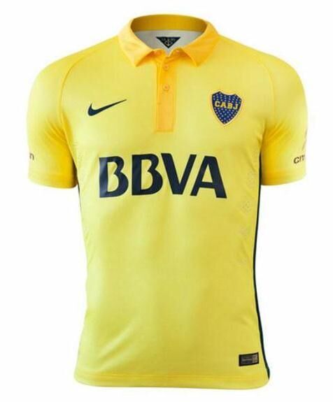 2015 Boca Juniors Away Soccer Jersey Yellow